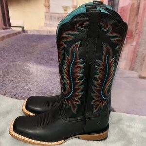 Ariat Obsidian Boots with Colorful Embroidery